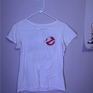 Mighty Fine White Ghostbusters Tee